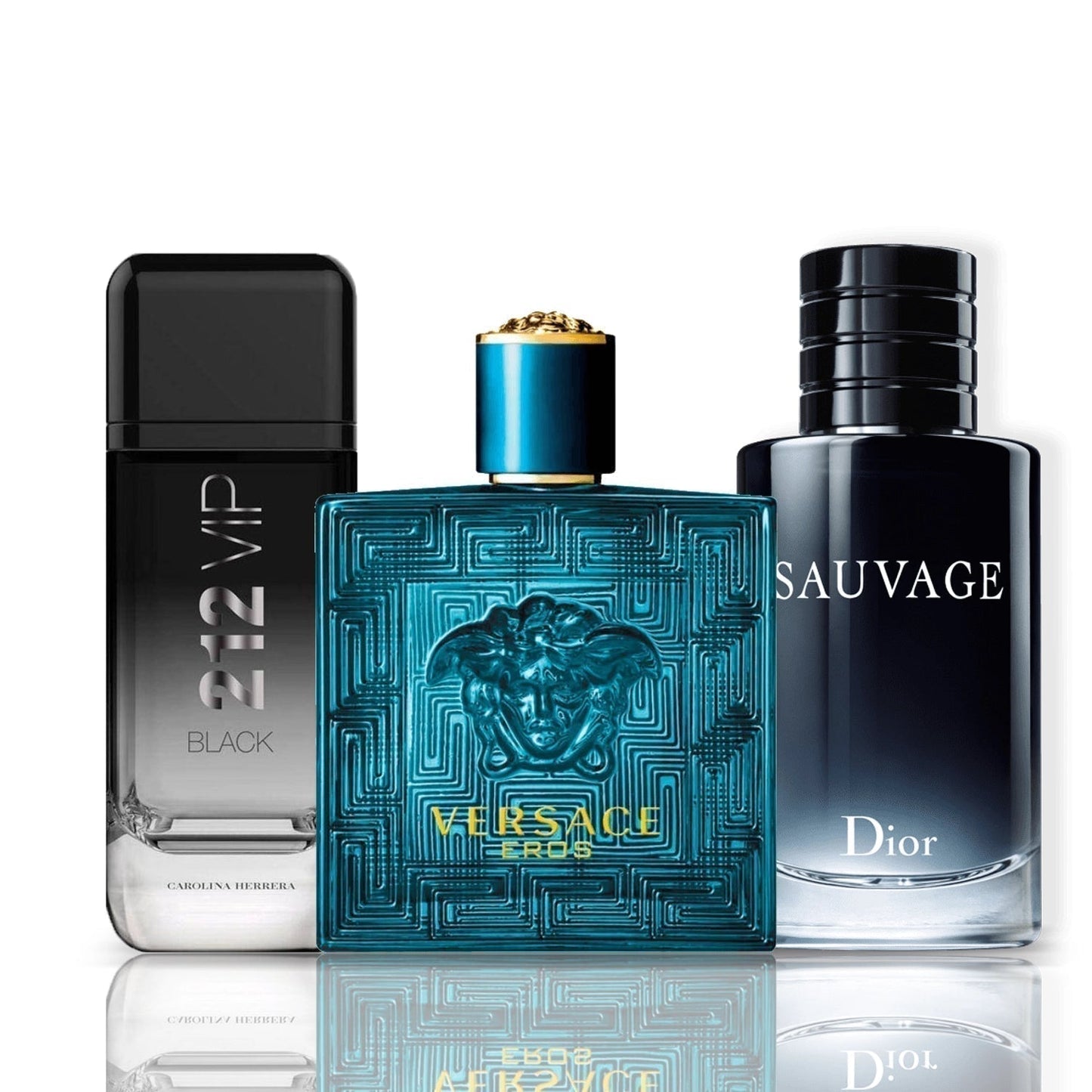 3 Parfüm Készlet | 212 VIP Black + Versace Eros + Sauvage Dior 100 ml